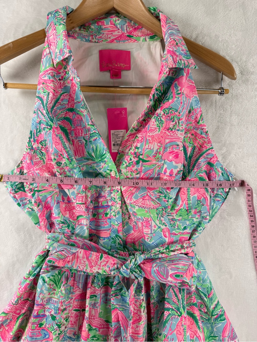 Lilly Pulitzer Trisha Stretch Shirtdress Spotted on Worth Size 10 NWT - Picture 6 of 9